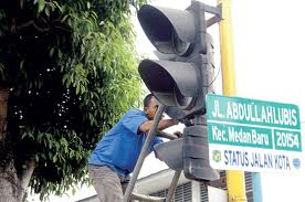 5,64 M Apbd Medan Untuk Traffic Light Di Jalanan Kota Medan